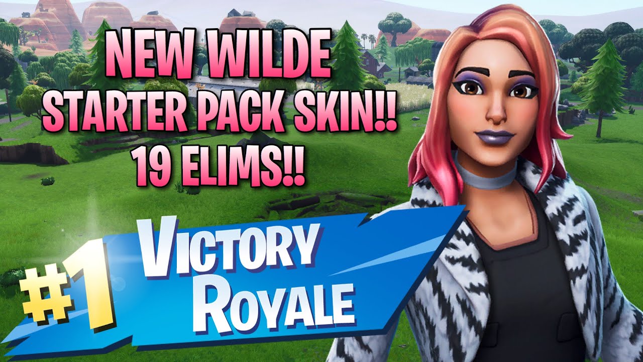 New Wilde Starter Pack Skin!! 19 Elims!! - Fortnite: Battle Royale Gameplay
