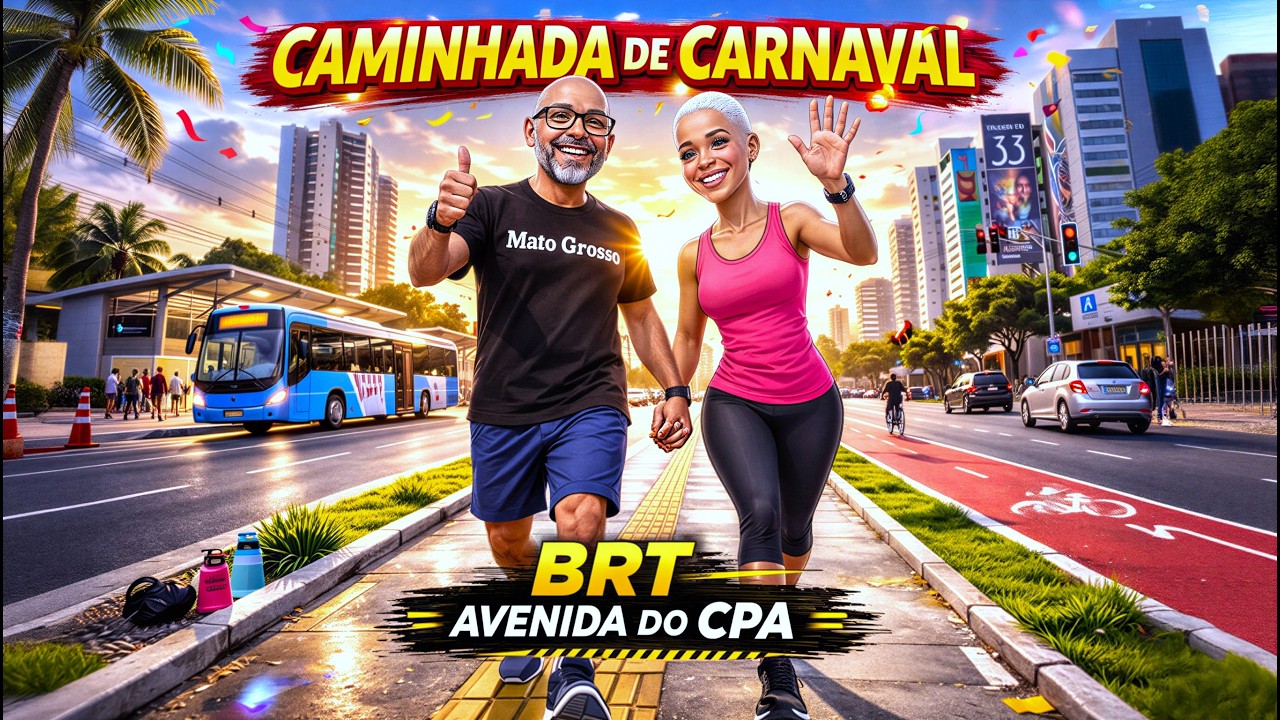 FOMOS CAMINHAR NO BRT… A NOVA PISTA DE CAMINHADA – AVENIDA DO CPA