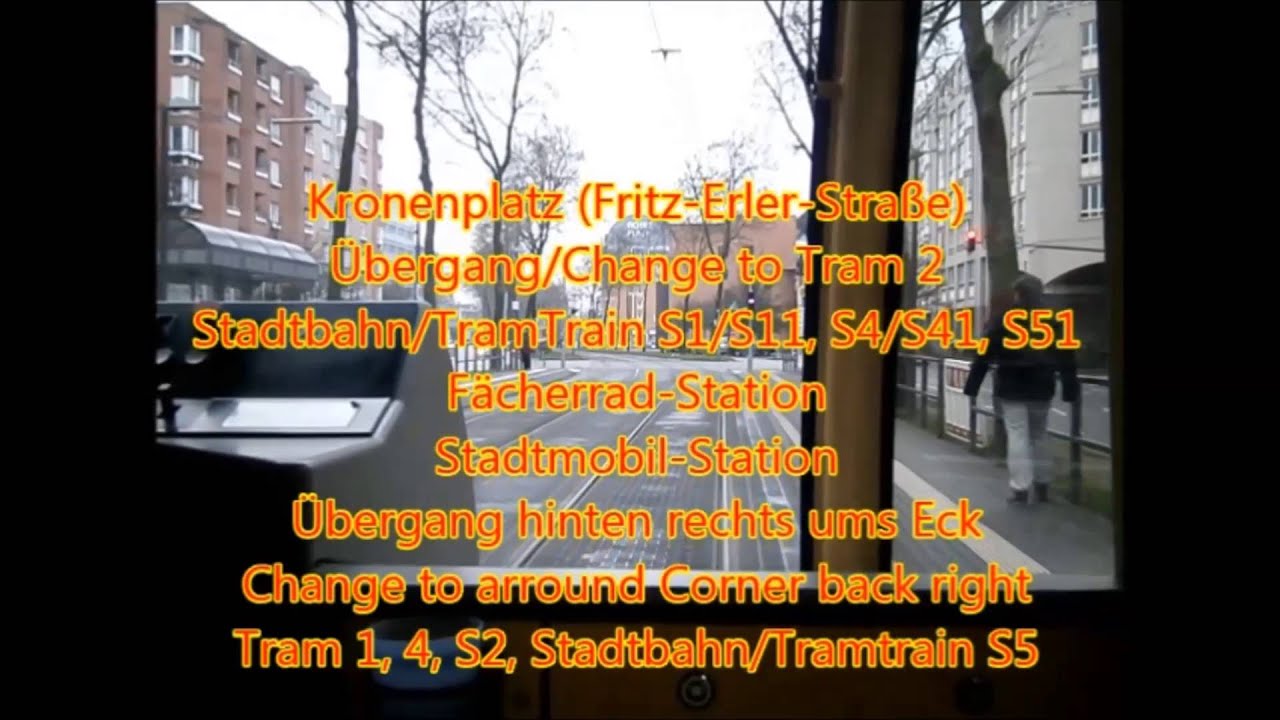 Tram Karlsruhe Linie 5 Rintheim-Rheinhafen-Rintheim, Gesamtstrecke