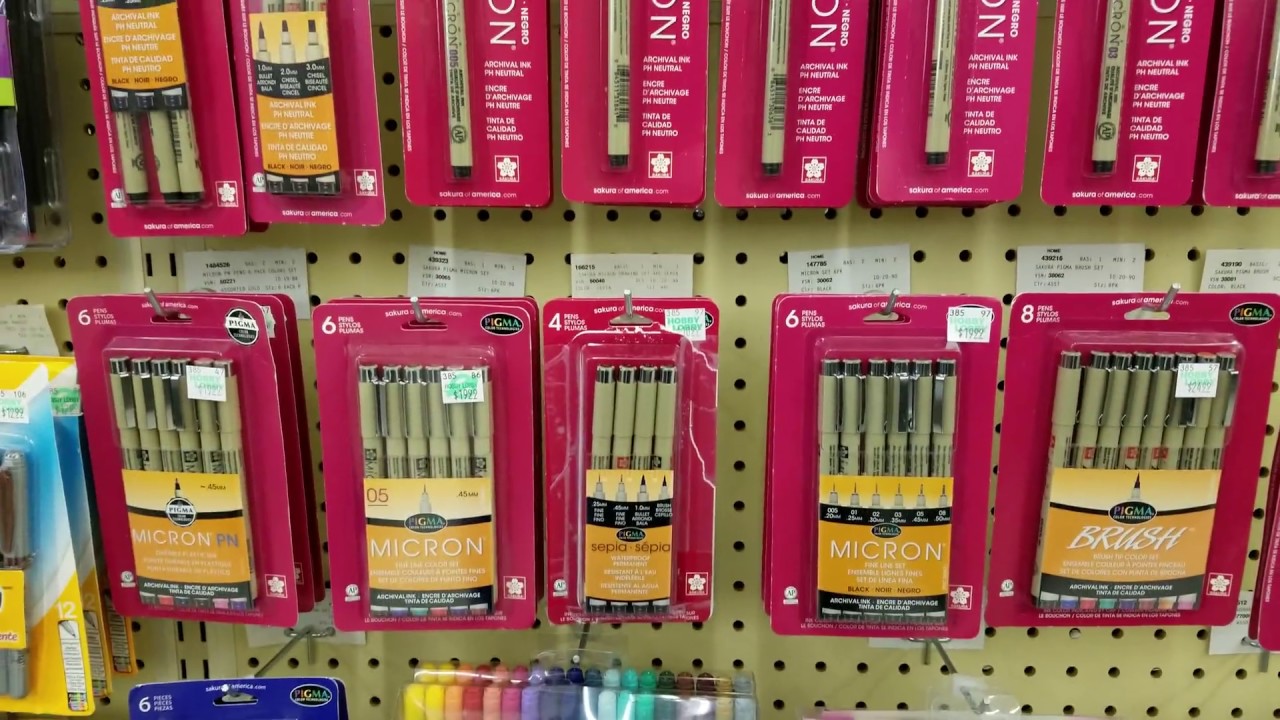 Pens for Watercolor and Markers at HobbyLobby