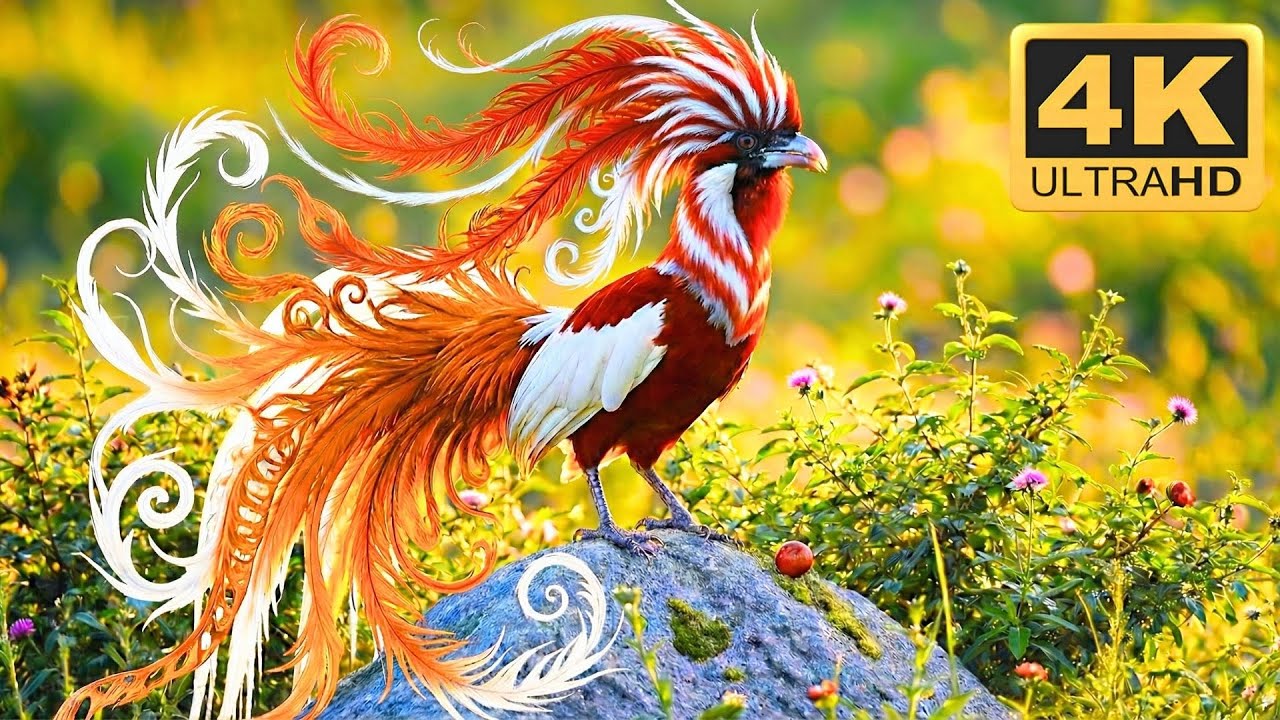 🕊️ TOP 50 Rare & Exotic Birds 🌈 | Soft Colors, Giant Fan Tails in 4K ASMR