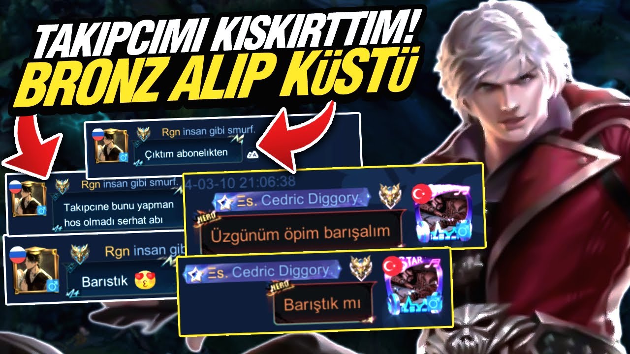 RANKTA DENK GELEN TAKİPÇİMİ KIŞKIRTTIM! KÜSTÜ 😭  | YÜCE MİSTİKTE EFSANENİN İŞİ NE? | Mobile Legends