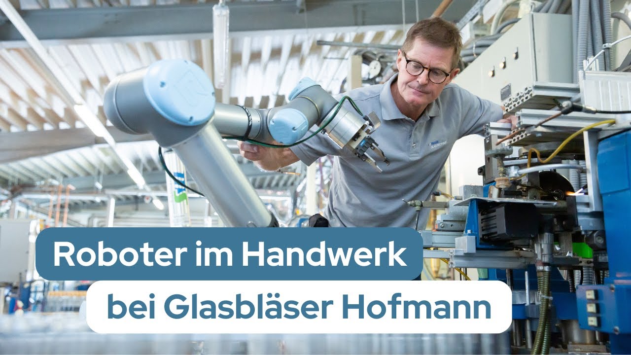 Roboter im Handwerk bei Glasbläser Hofmann