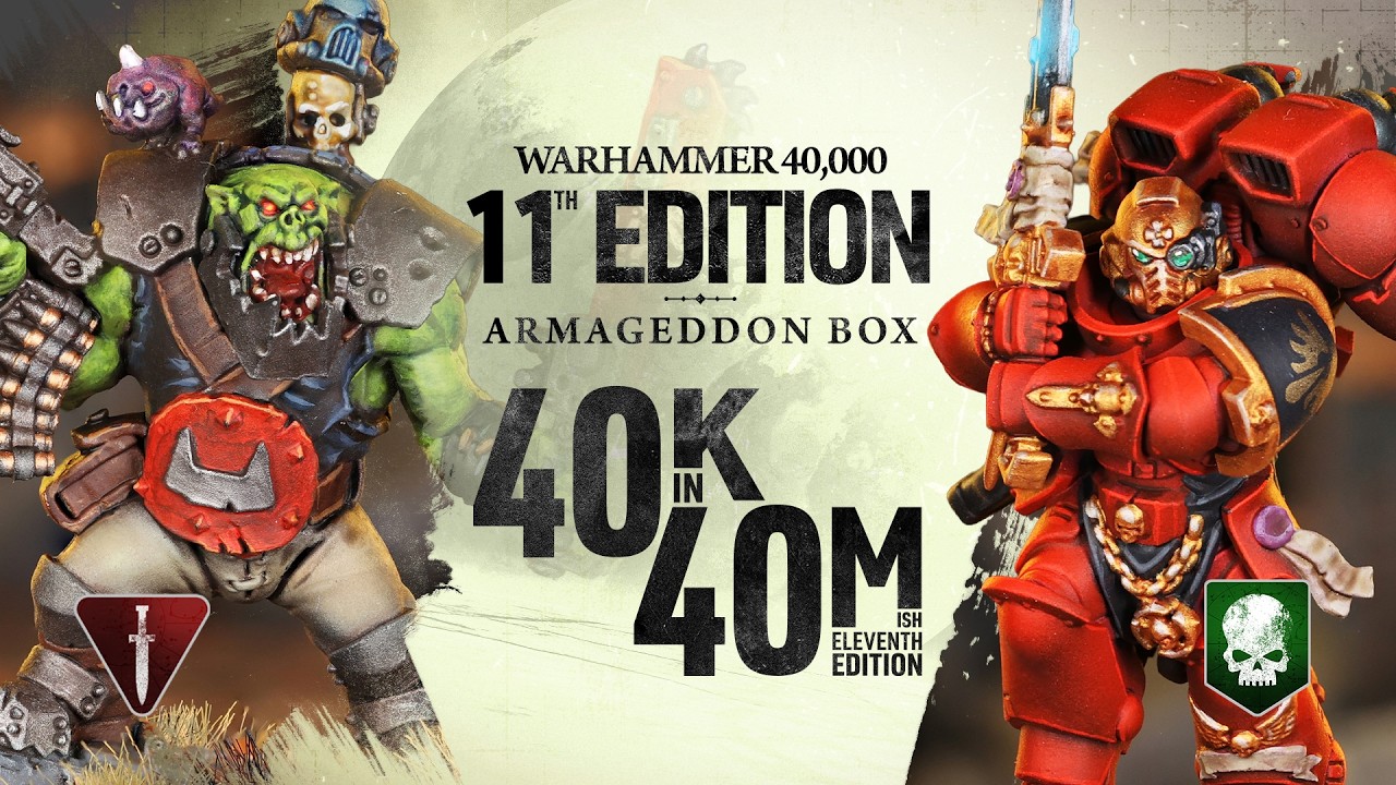 NEW Warhammer 40,000! Armageddon Orks vs Space Marines.