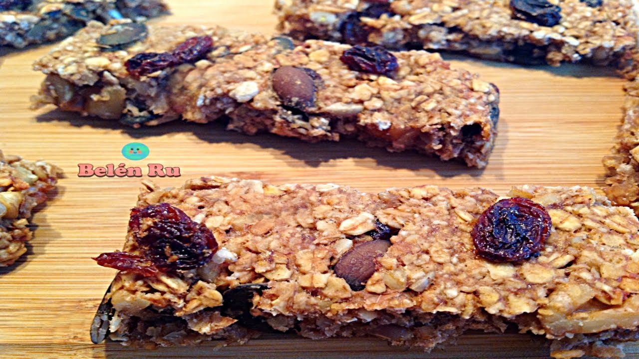 💚 BARRITAS ENERGÉTICAS con AVENA y PLÁTANO MADURO - CASERAS y VEGANAS: SIN HUEVO Y SIN LECHE