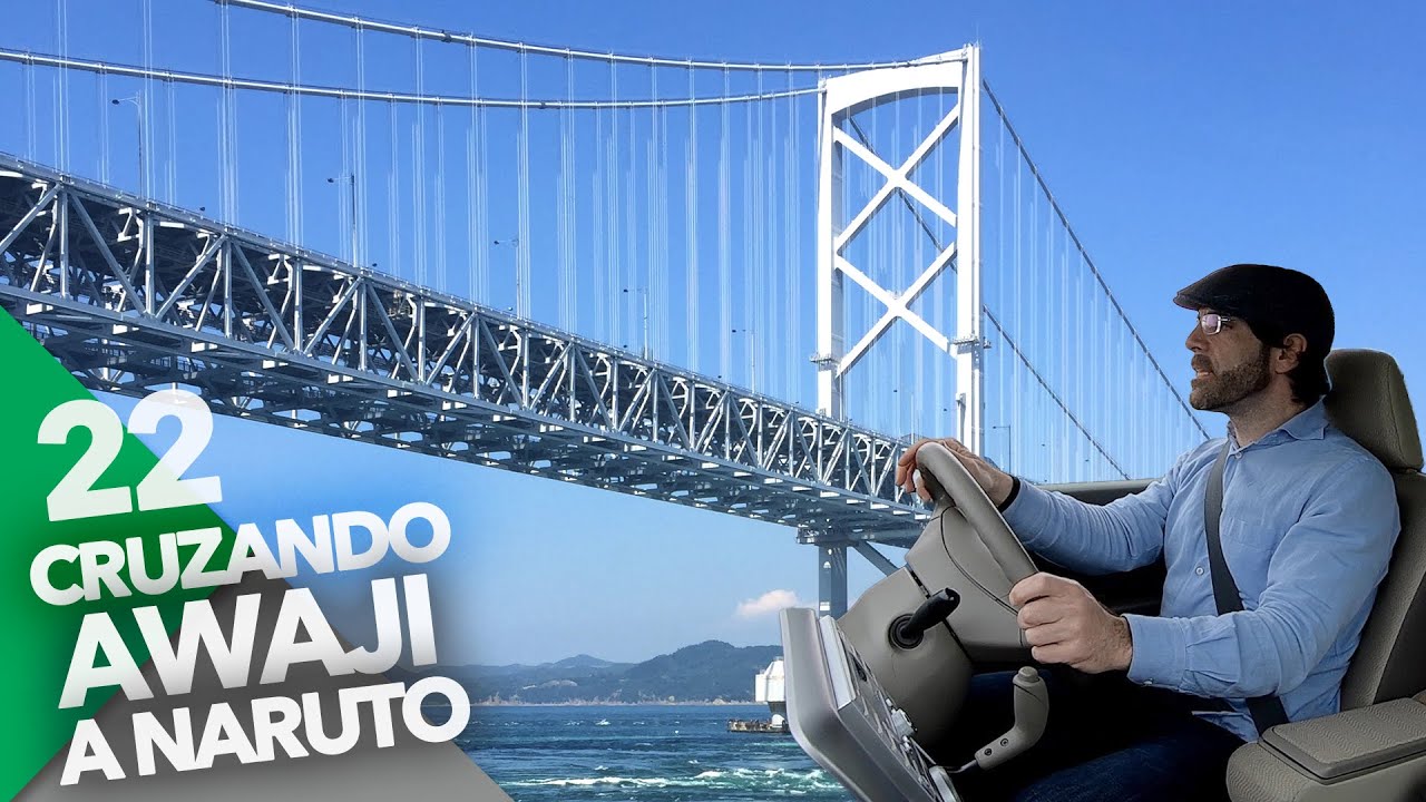 CÓMO ES CRUZAR EL PUENTE DE AWAJI ENTRE HONSHU Y SHIKOKU EN JAPÓN