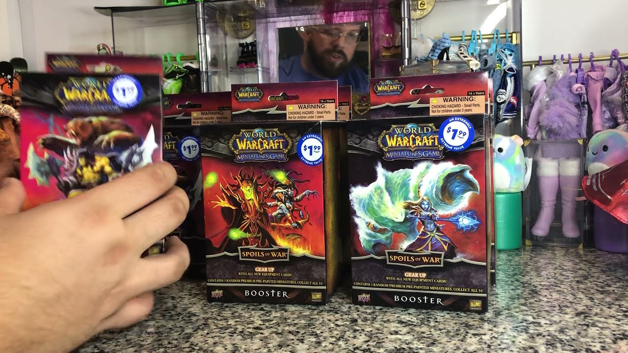 World of Warcraft: Miniatures Game Spoils of War Booster Boxes unboxing and review, from 2009?