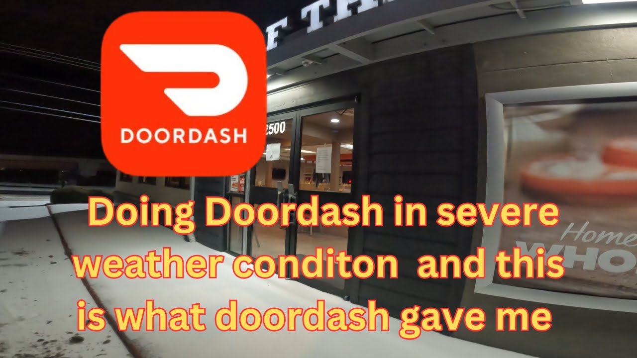 working in winter storm|Doordash Gave me this  #doordash #ubereat #delivery  #grubhub #walmartspark