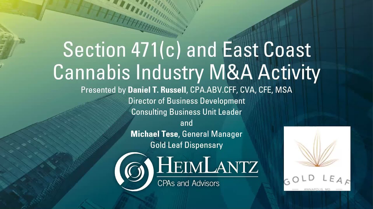 Section 471(c) and East Coast Cannabis Industry M&A Activity