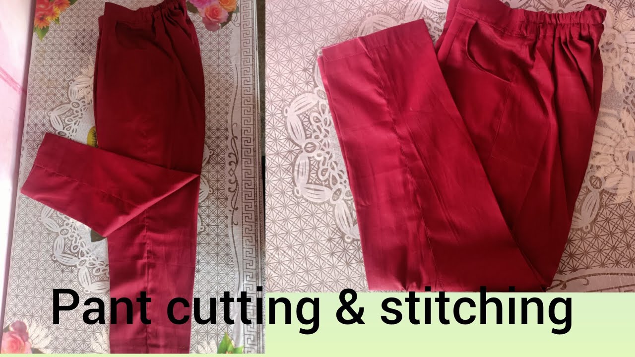 Pant cutting & Stitching 😊 full video step by step ❤️#diy #stitchbytanu 