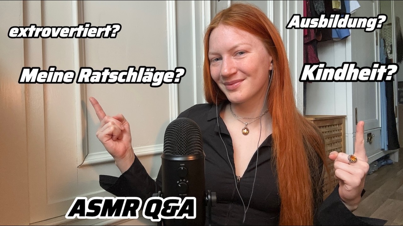 German ASMR ♡ Q&A mit Euren Fragen Part 2 ♡ (high sensitive mic)