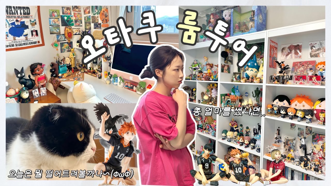 [오타쿠 브이로그] 디즈니, 지브리, K-Pop을 거쳐 하이큐와 주술회전까지 대통합해버린 그녀의 룸투어