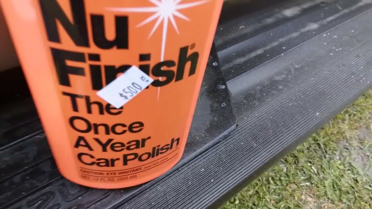 new nu finish once a year car polish improved formula test review from dollar tree 🌳