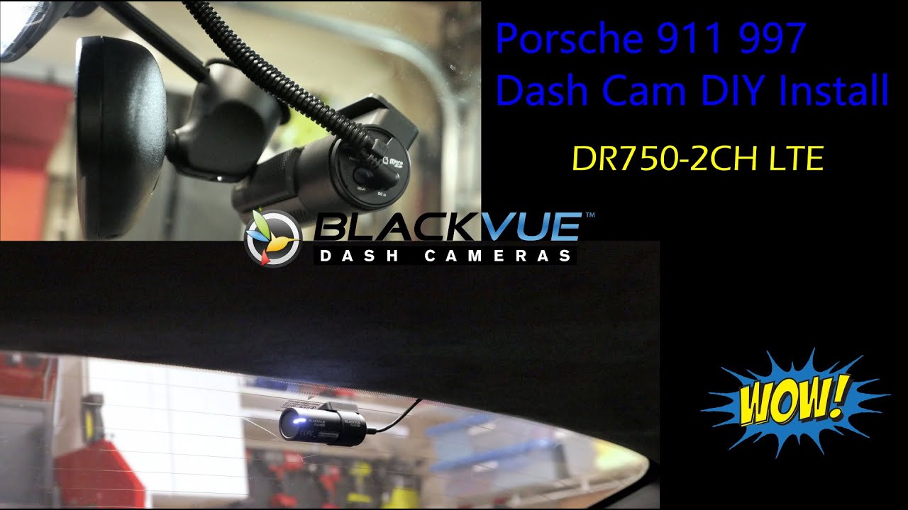 Как установить видеорегистратор в Porsche 911, #BlackVue #DR750-2CH LTE
