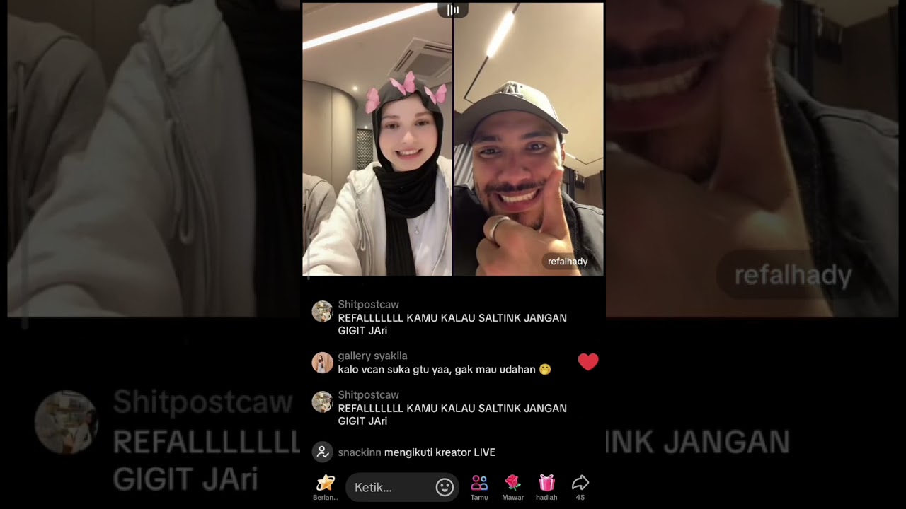 Tugba dan Refal hady live bareng, gumush banget ya mereka berdua 🥰🥰🥰