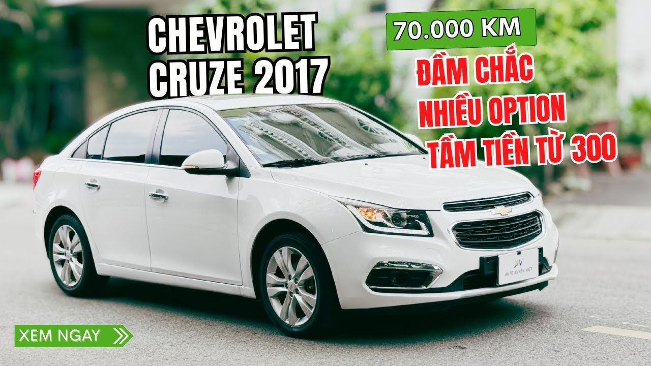 Chevrolet Cruze LTZ 1 8AT 2017 Tài Chính Chỉ Từ  300, Xe Đầm Chắc, Cứng Cáp, Không Lỗi Thời