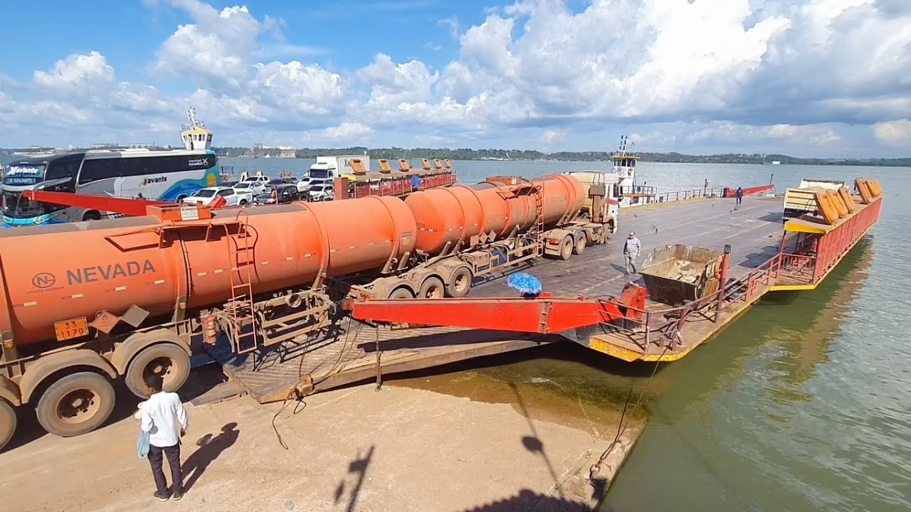 Travessia da balsa Rio Tapaj&oacute;s Itaituba PA # 252