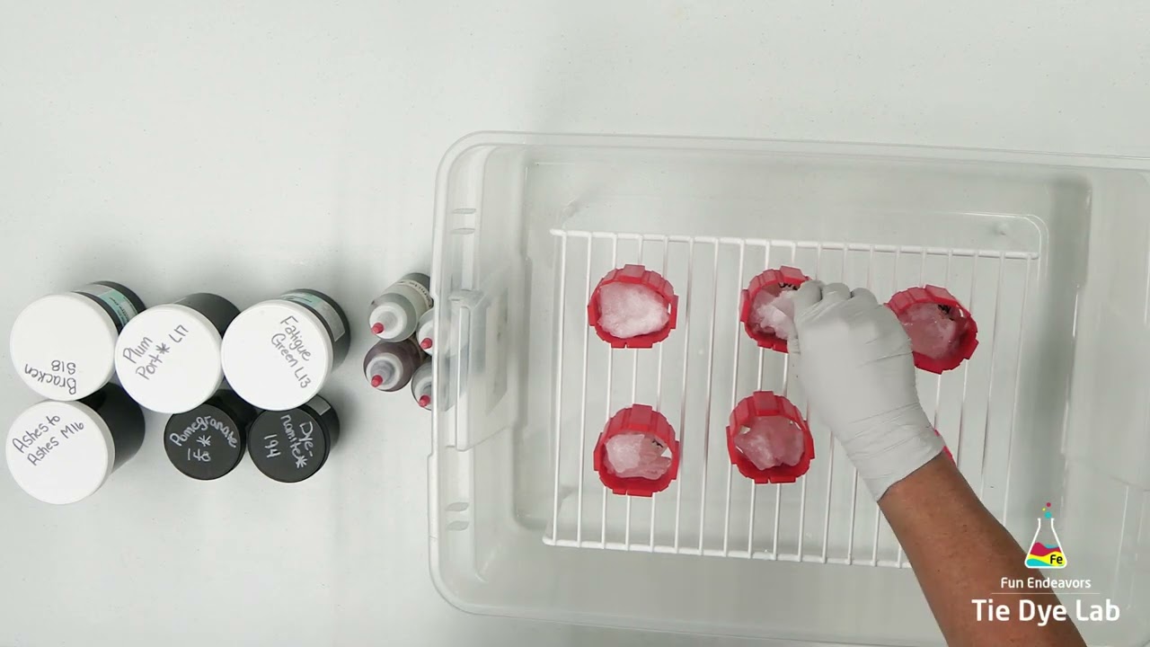 How I Make My Ice and Liquid Tie Dye Color Swatches
