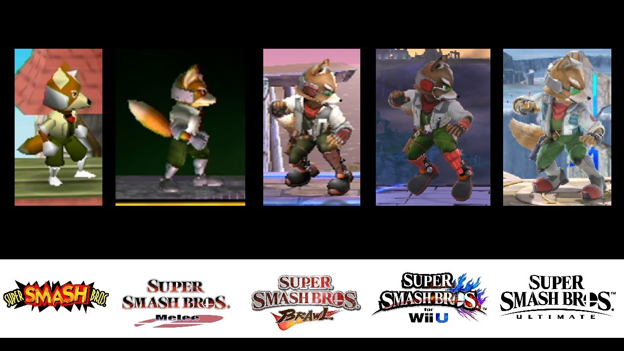 Evolution of Fox's Moveset in Super Smash Bros. (1999-2018)