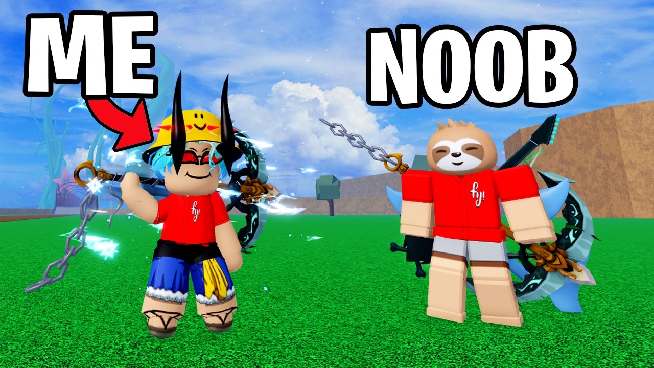 Teaching SLOTH How to Play Blox Fruits For 24 Hours!