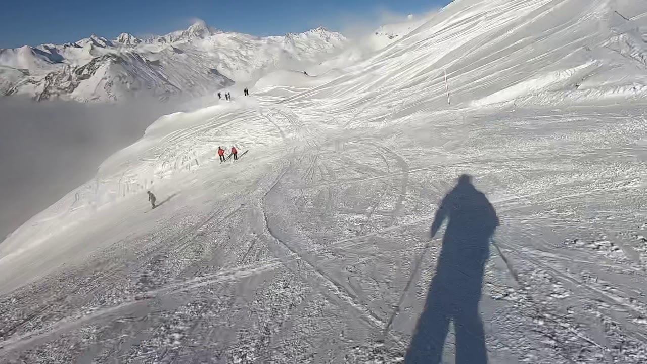 Sainte Foy Feb 2020 , L’Aiguille red run
