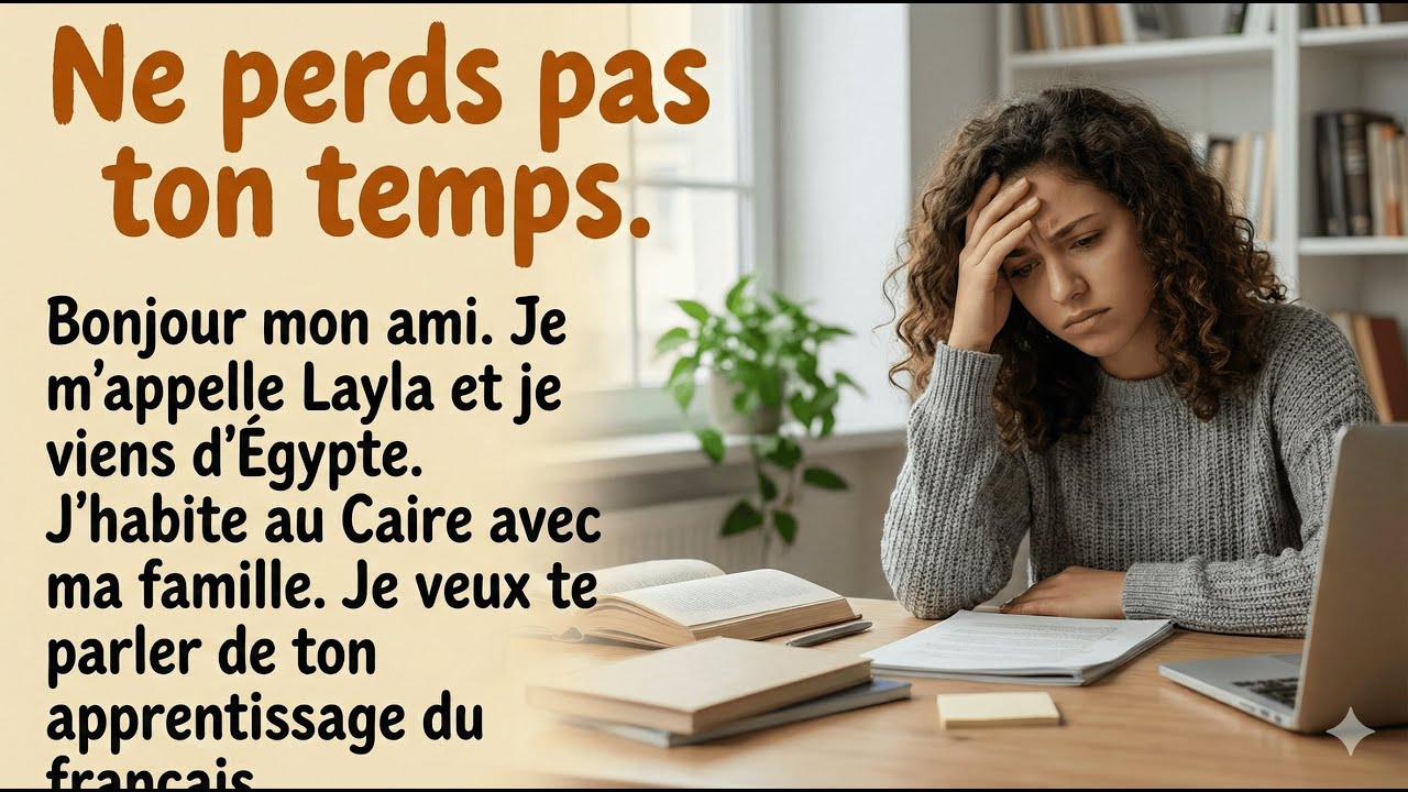Arrête de perdre ton temps avec ces choses | French  Listening Practice (B1)