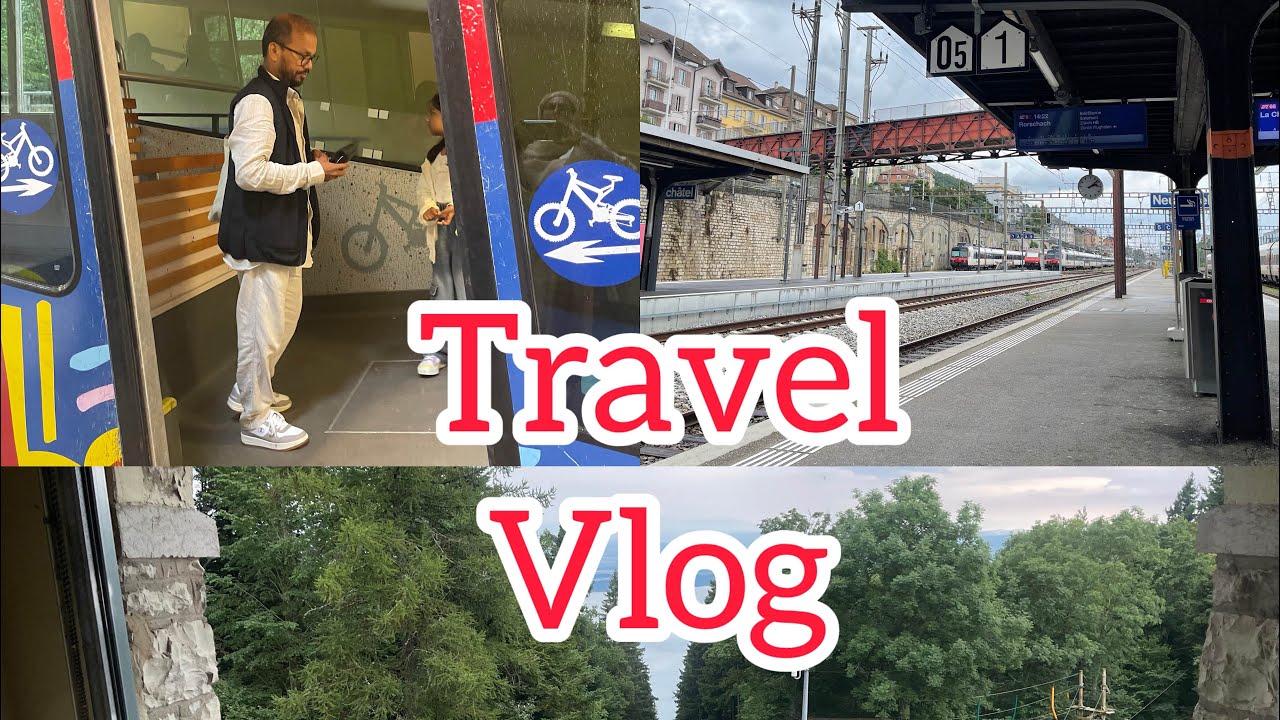 Travel by Funicular | Funicular in Neuchâtel | Switzerland | Travel vlog 