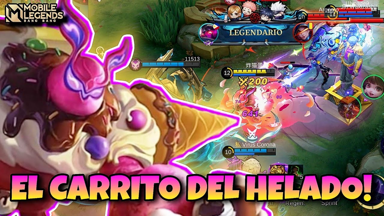 GLOO - JELLYMAN 🍧🍨🍦 EL VERDADERO CARRITO DEL HELADO ESTA AQUI! MOBILE LEGENDS ESPAÑOL