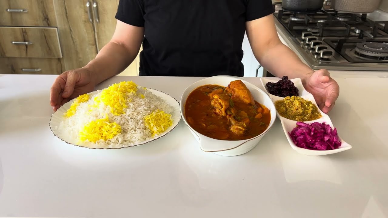 خوشمزه ترین مرغ مجلسی l با طعم زرشک