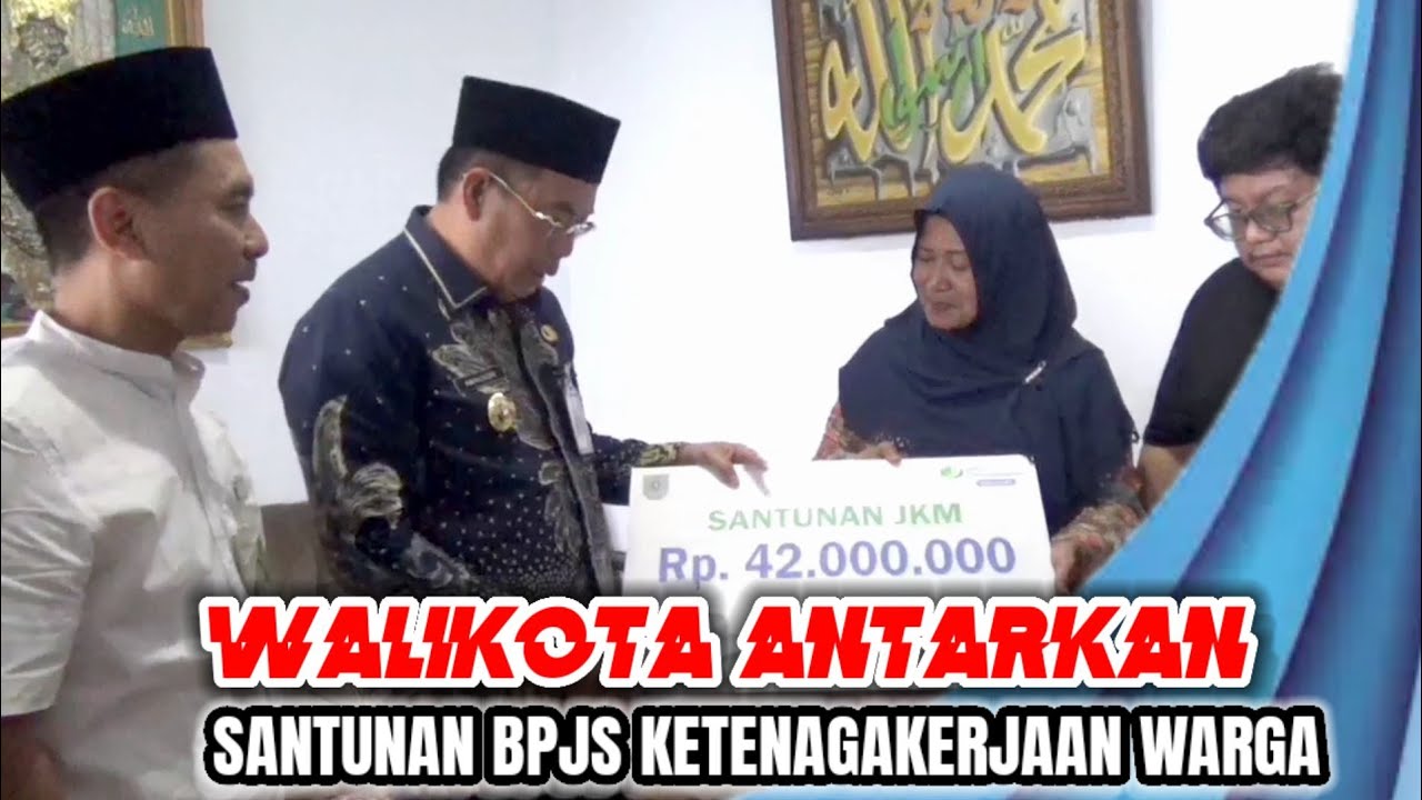 Walikota dr Aminuddin Serahkan Santunan BPJS Ketenagakerjaan Warga (@cbtvnewsindonesia77)