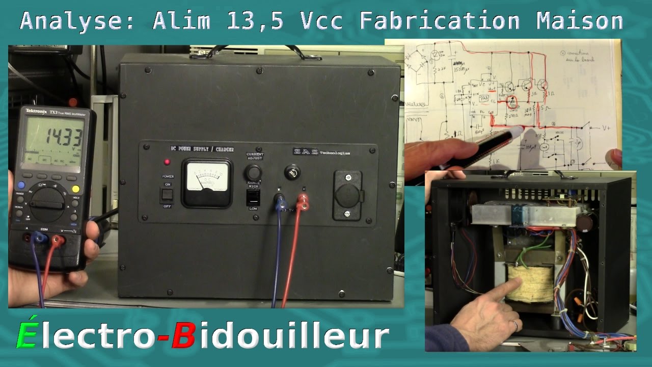 EB_#144 Analyse: Bloc d'alimentation Linéaire 13,5 Vcc Fabrication Maison de 1992