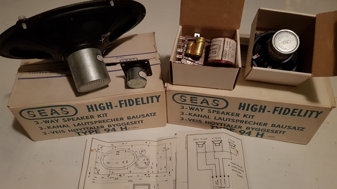 Unboxing 46 years old SEAS SPEAKER KIT new in box! retro vintage seas type 94h / seas hifi 30