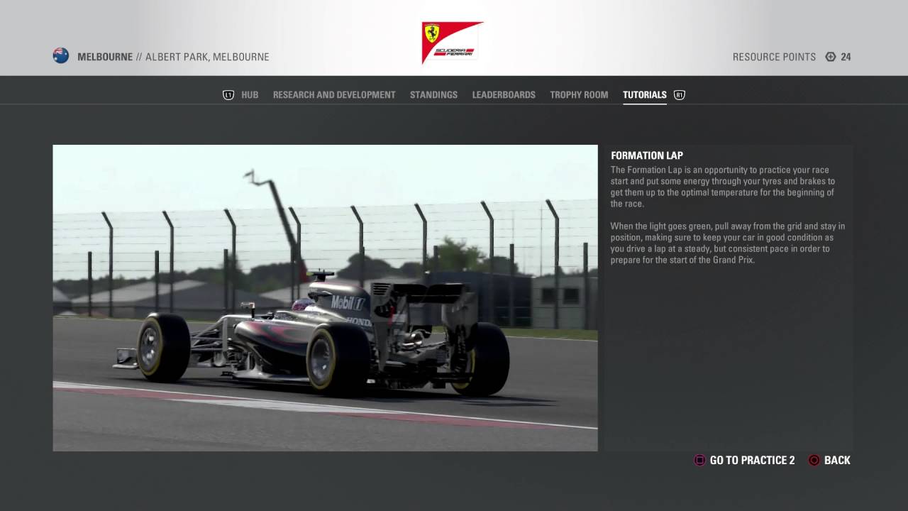 F1 2016 - Narrated Video Tutorial: Formation Lap Gameplay Information Sequence Details Playstation 4