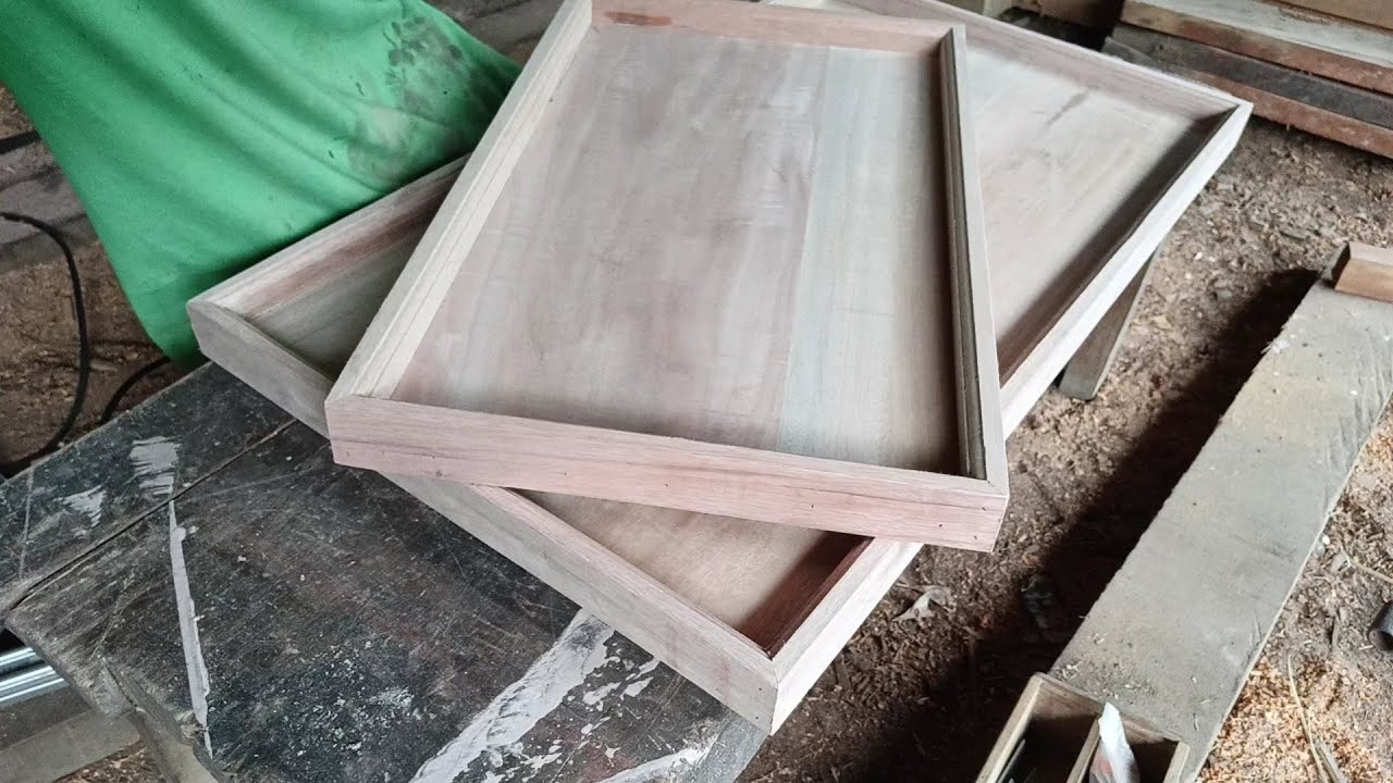 cara membuat nampan dari kayu
