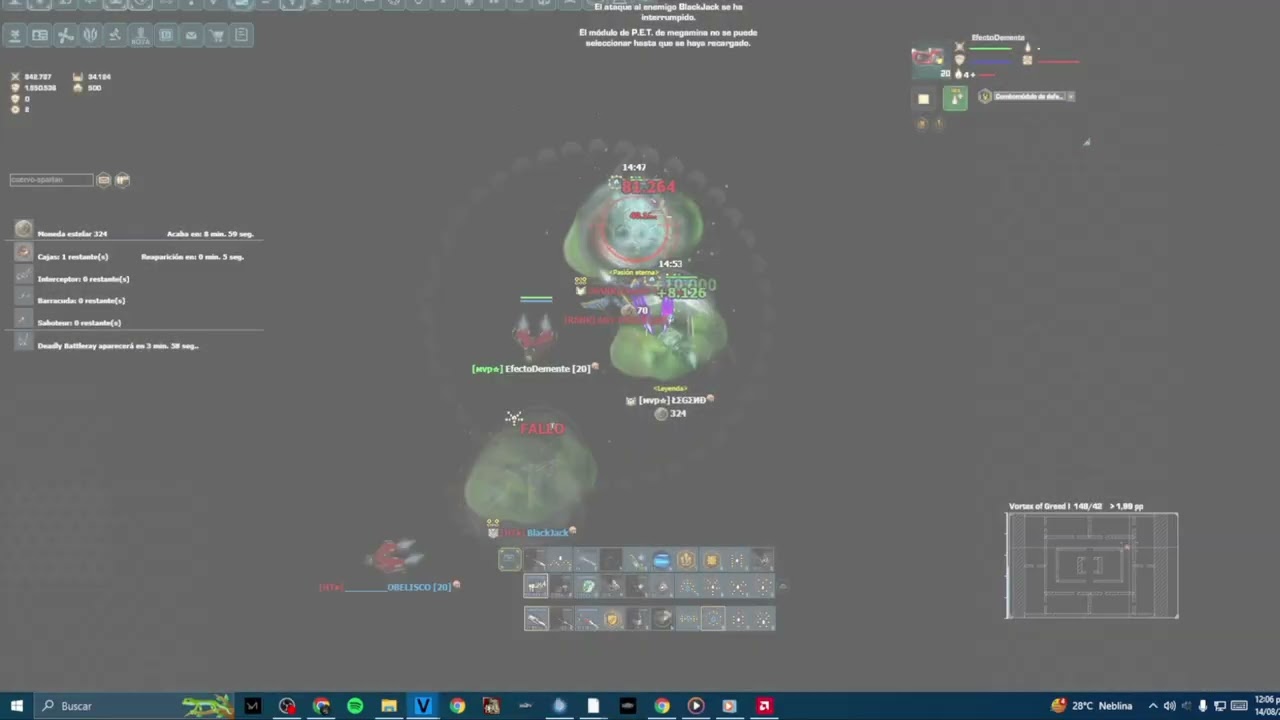 Darkorbit Primer intento, Vortex of Greed.