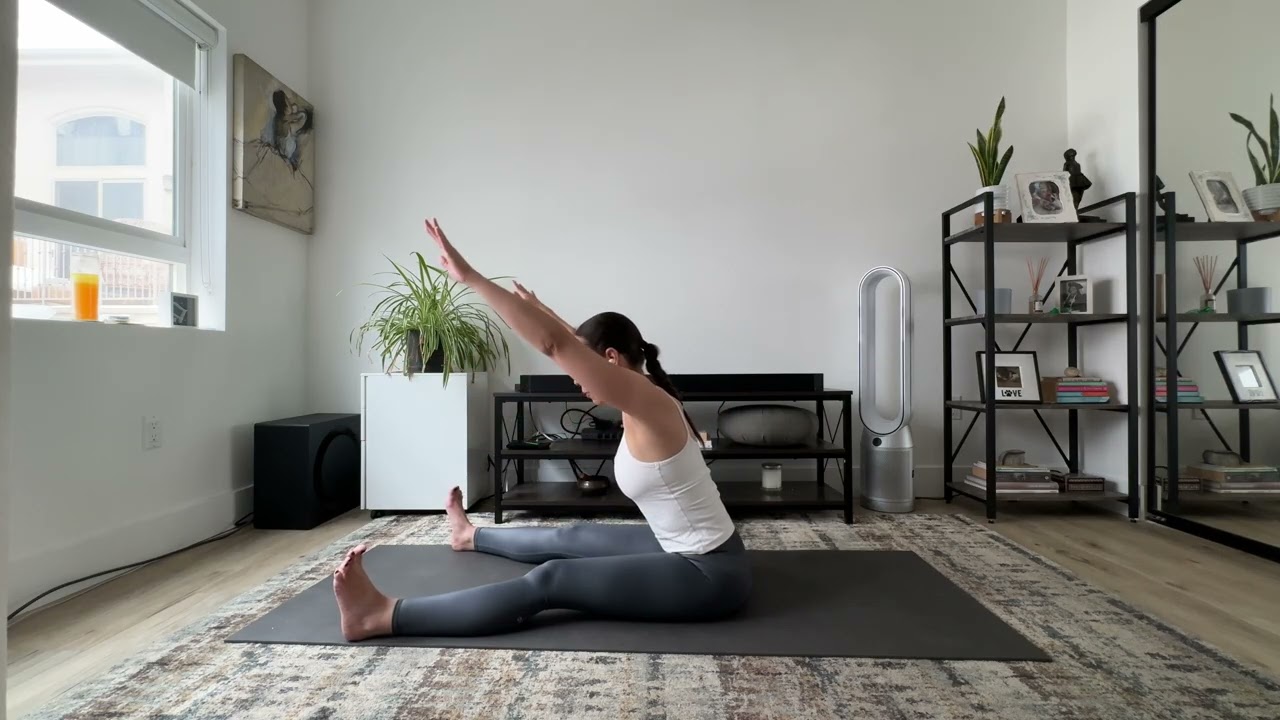 Intermediate Pilates Mat Flow with Ball