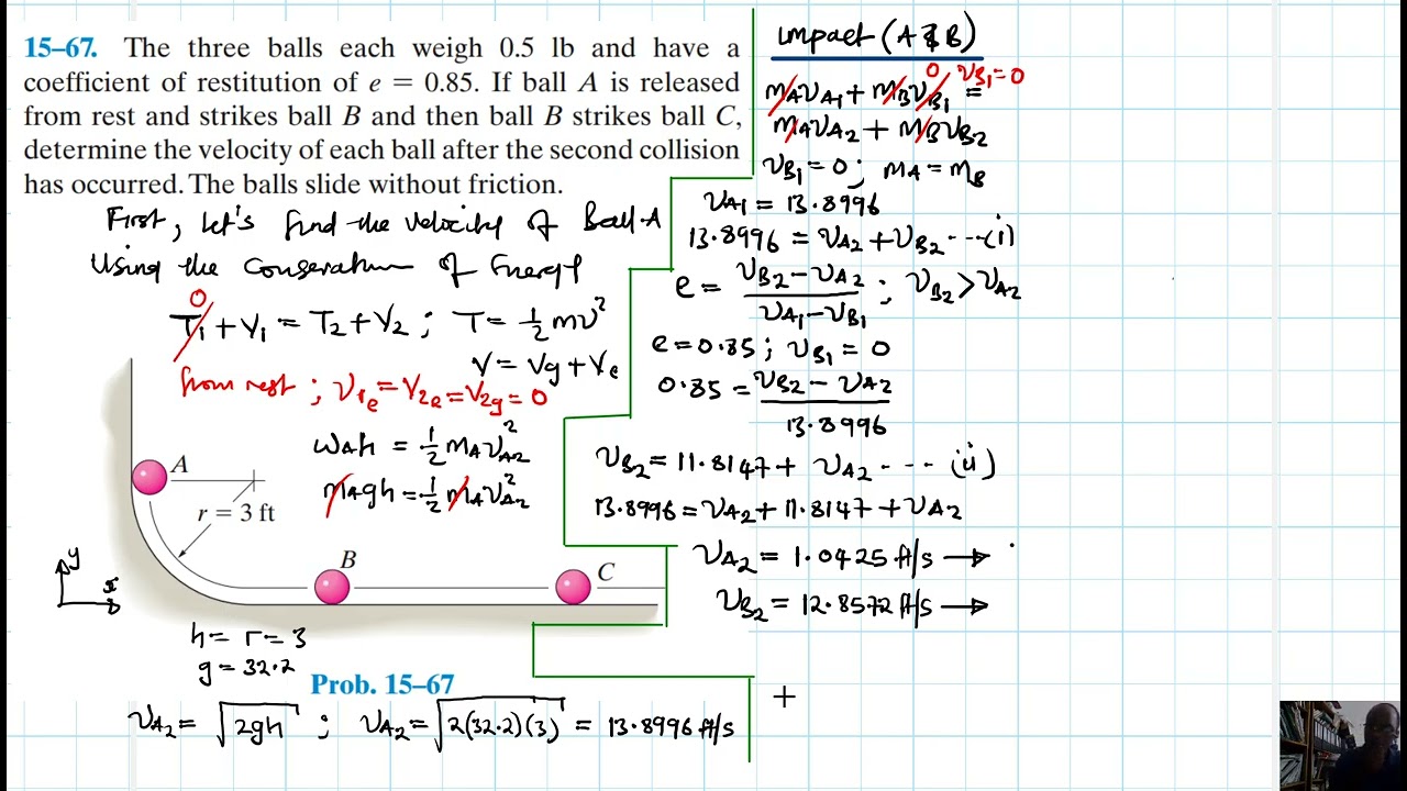 15-67 Kinetics of a Particle: Impulse and Momentum (Chapter 15: Hibbeler Dynamics) Benam Academy