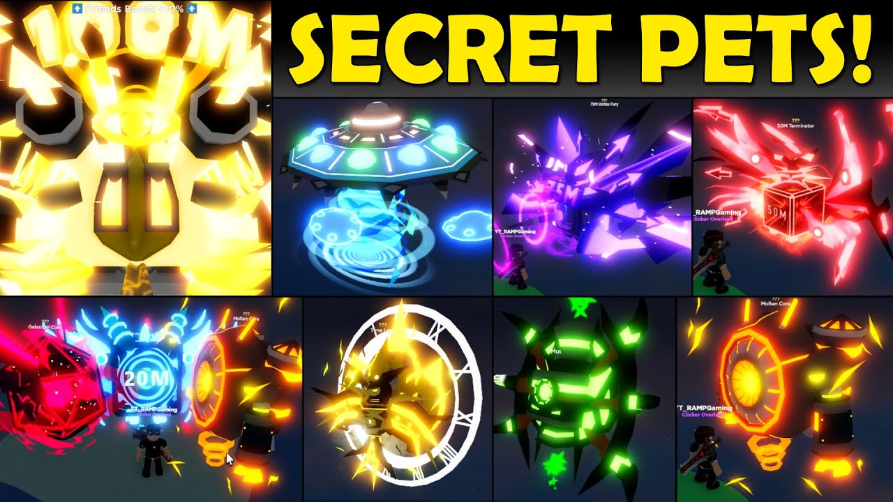 MASSIVE SECRET PETS in Clicker Simulator (Roblox) Comparing All Secret Pets in Clicker Simulator