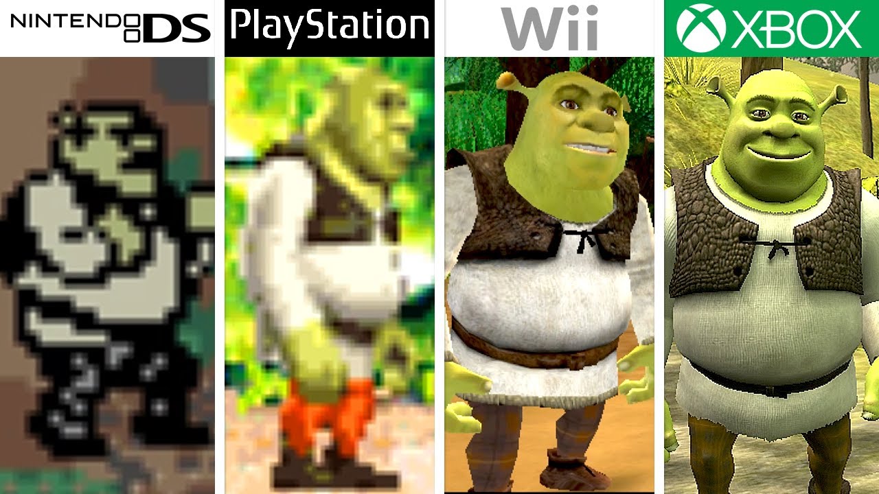 Эволюция игр Шрека