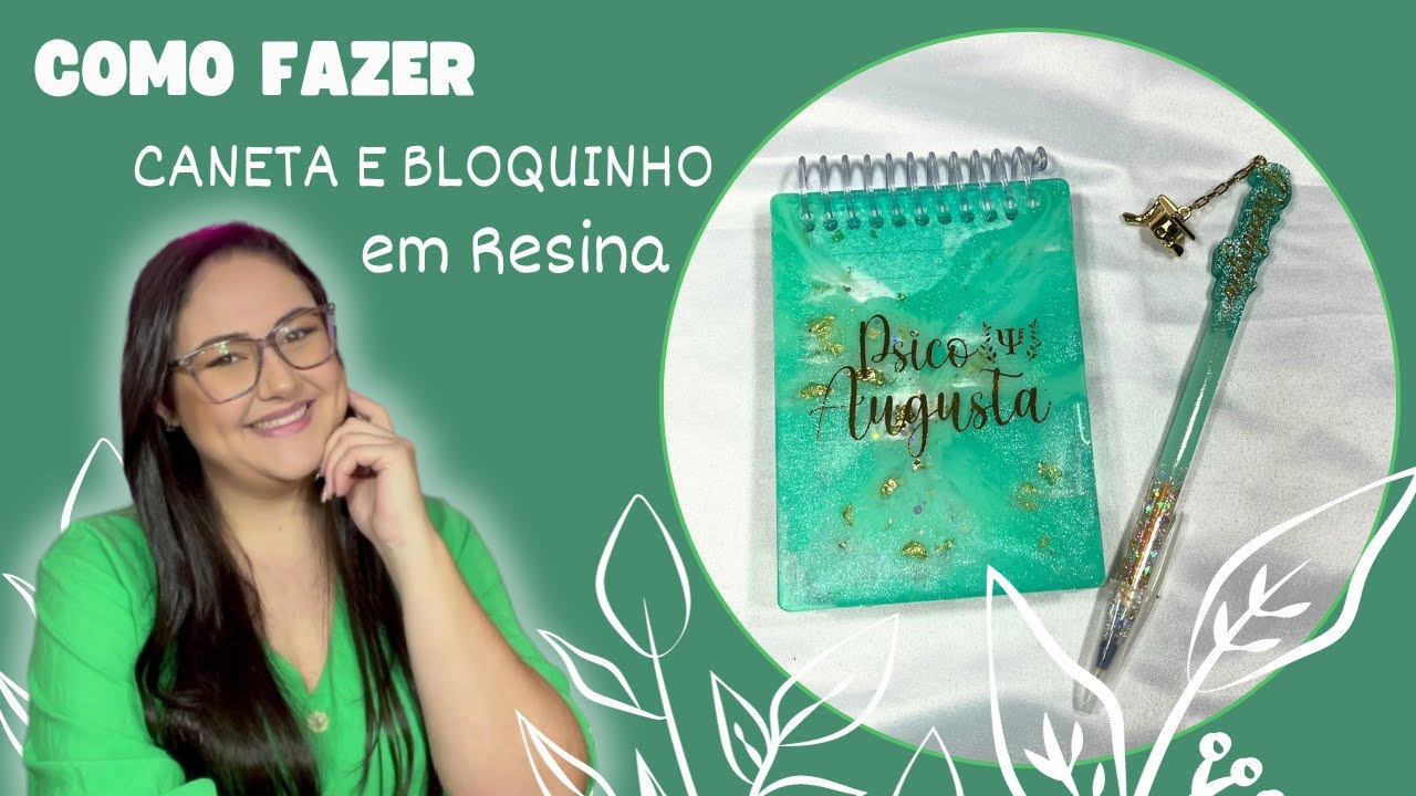 Como fazer Caneta e Bloquinho em Resina Epóxi