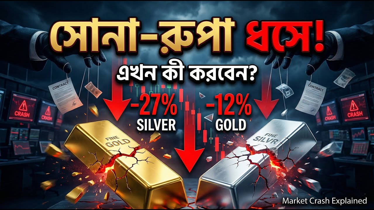 সোনা ও রূপার দামে ধস! এর পেছনে আসল কারণ কী? | Silver Price Crash Explained