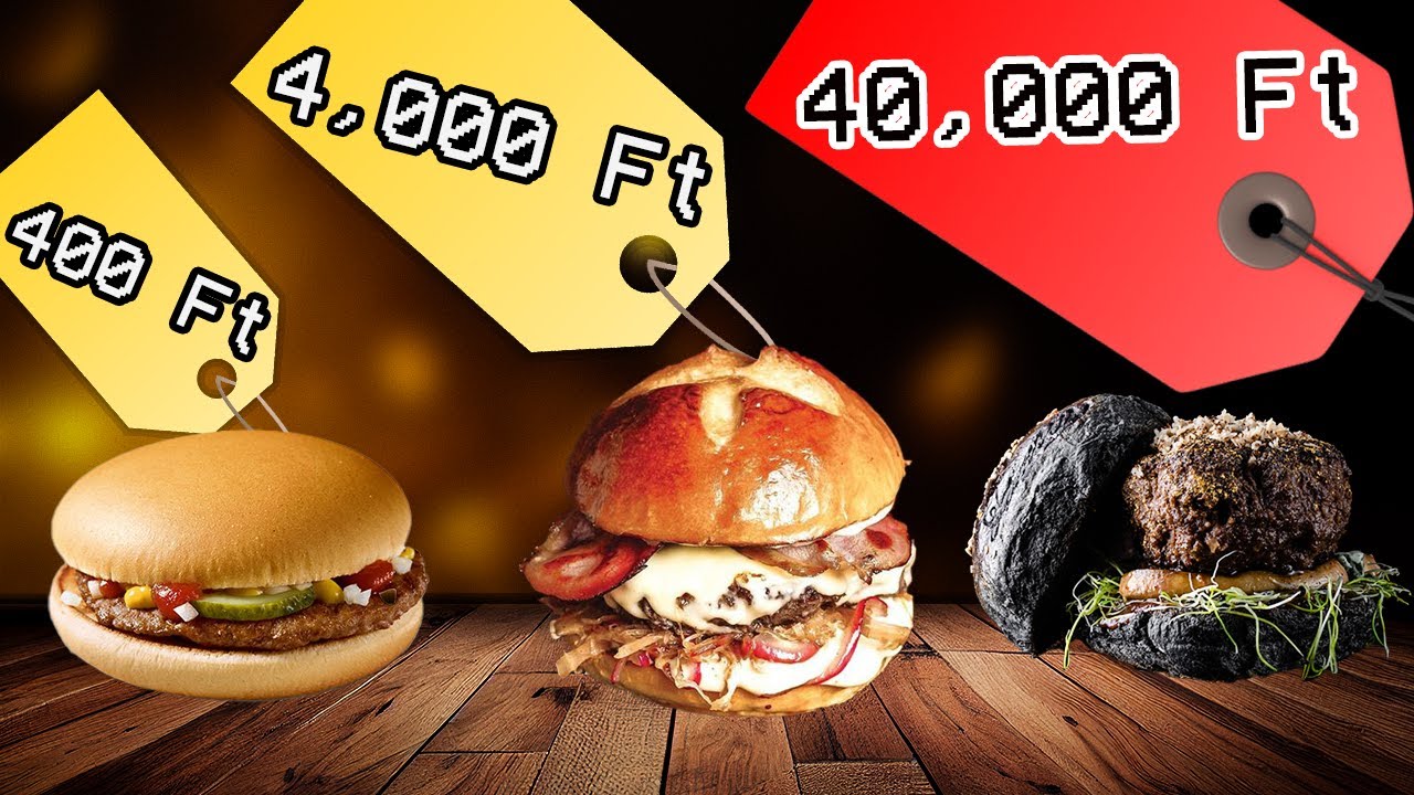 Magyarország Legolcsóbb VS Legdrágább Hamburgere!