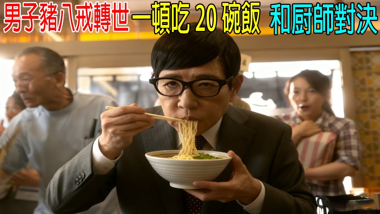 男子豬八戒轉世，一頓吃20碗飯，和厨師巔峰對決，要吃光飯館！