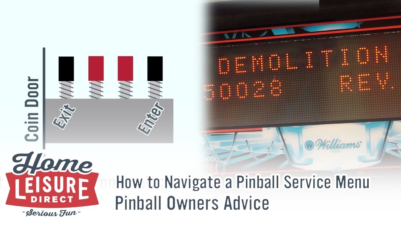 How to Navigate a Pinball Machine Service Menu (Bally, Williams, SEGA and STERN)