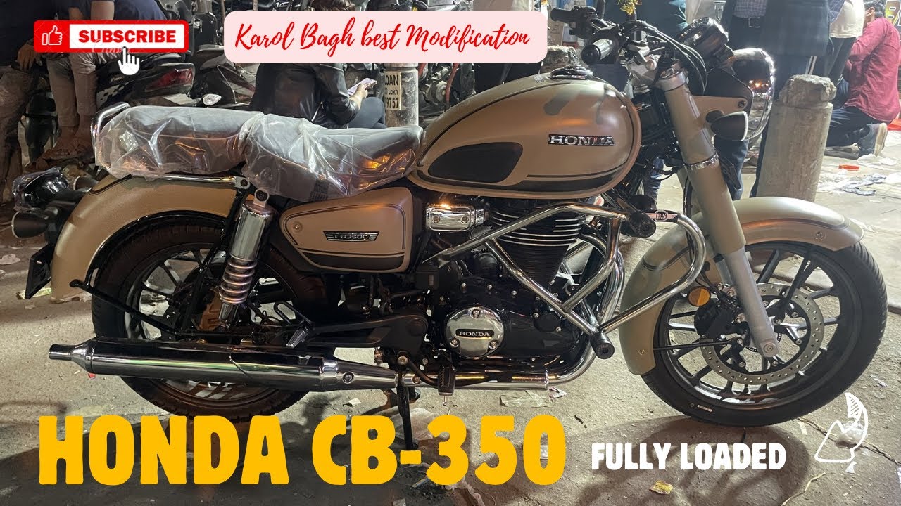 HONDA CB-350 Fully Loaded 🔥🔥 Golden Bikes Karol Bagh #viral #karolbagh #modificition #youtubeshorts 