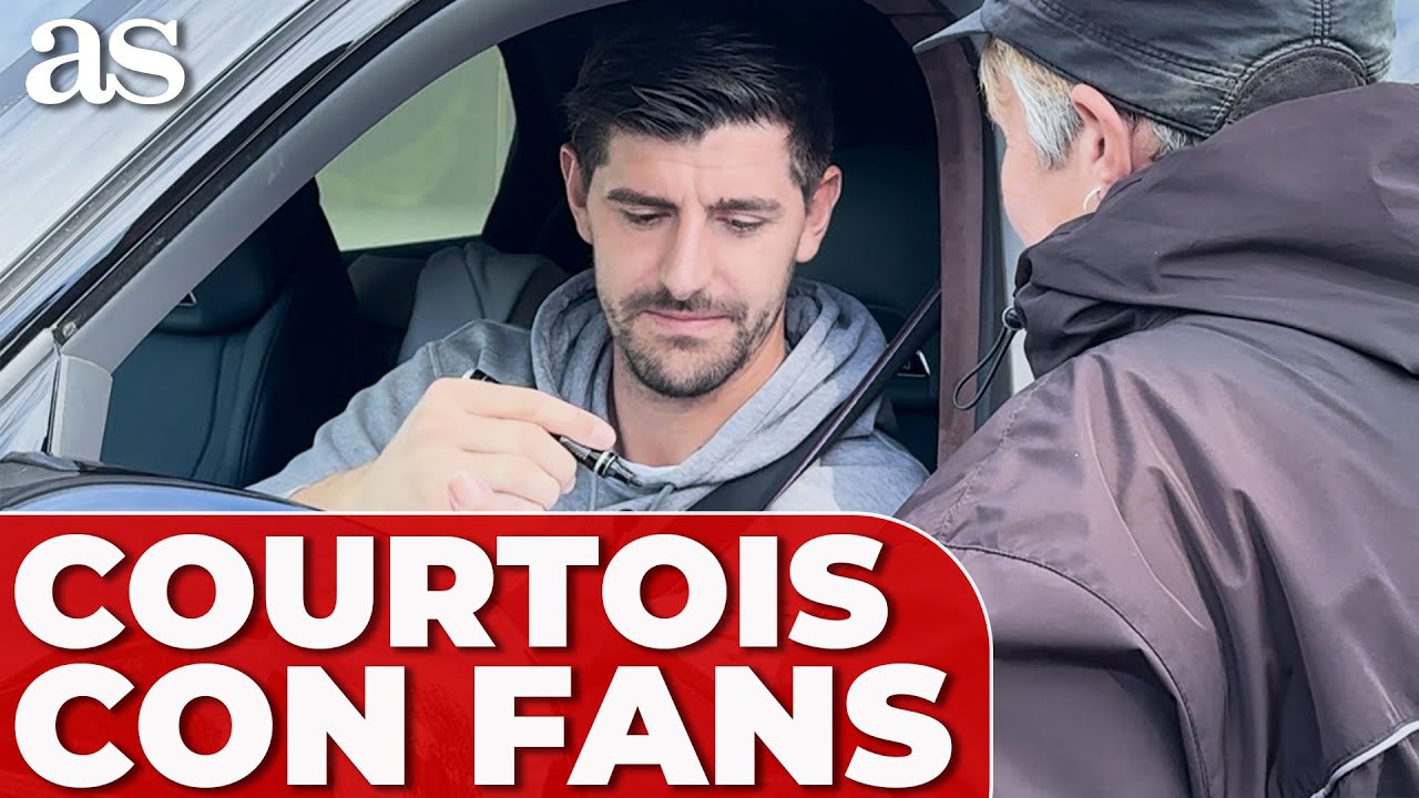 REAL MADRID | COURTOIS para con los AFICIONADOS en VALDEBEBAS