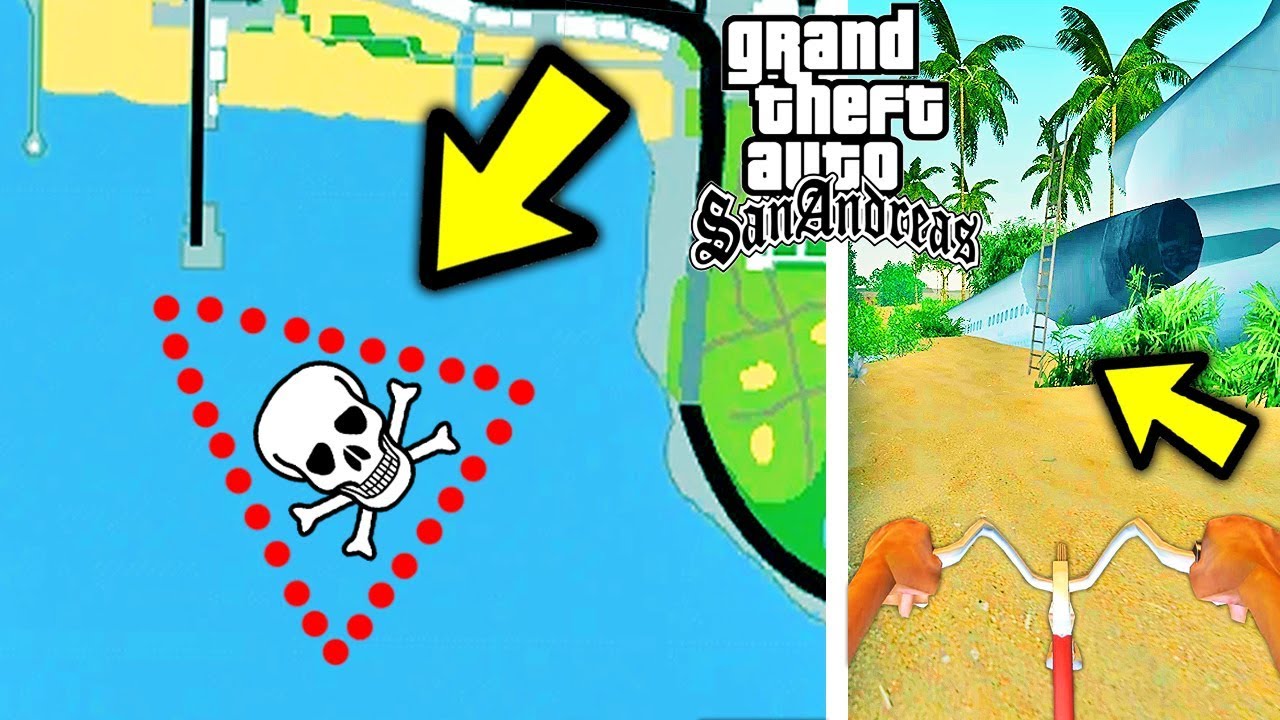 ЧТО НАХОДИТСЯ ВНУТРИ БЕРМУДСКОГО ТРЕУГОЛЬНИКА GTA SAN ANDREAS ??? СЕКРЕТНЫЙ ОСТРОВ !!!