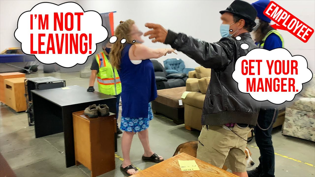 ALTERCATION at the BINS!  Everyone was on EDGE!  ( FIGHTS at the GOODWILL OUTLET. )