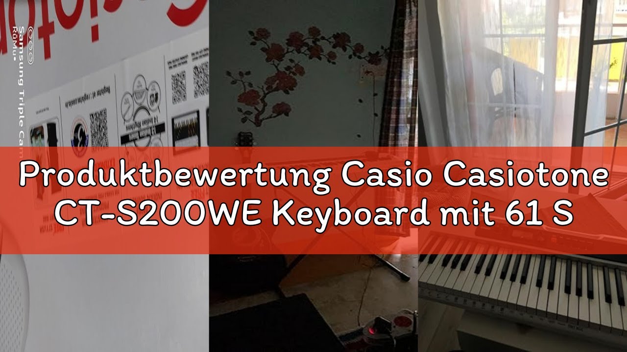 Produktbewertung Casio Casiotone CT-S200WE Keyboard mit 61 Standardtasten, 400 Sounds & 77 Begleitrh
