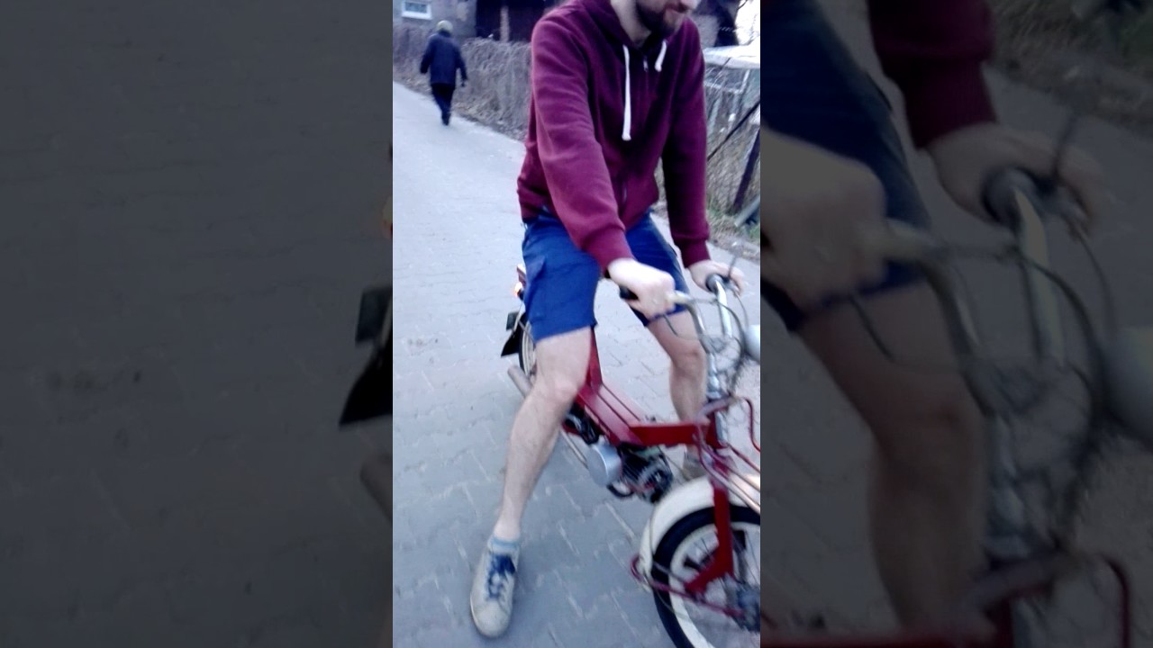 Szwagier na Simson Mofa SL1 1971   Blanowice marzec 2017